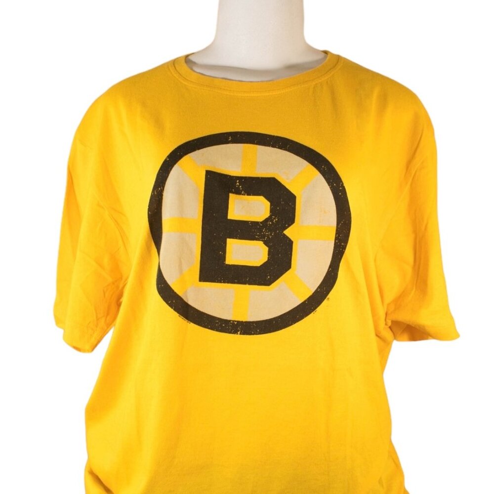 American Needle (Red Jacket) Boston Bruins, 100% cotton yellow, L T-shirt - Picture 2 of 2